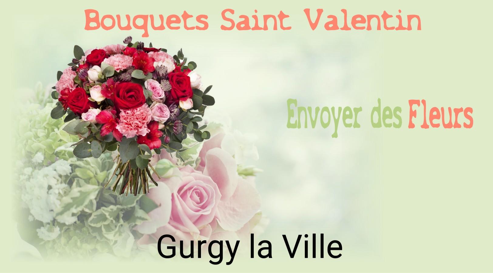 Roses de Saint-Valentin livrées à Gurgy-la-Ville